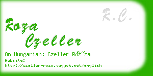 roza czeller business card